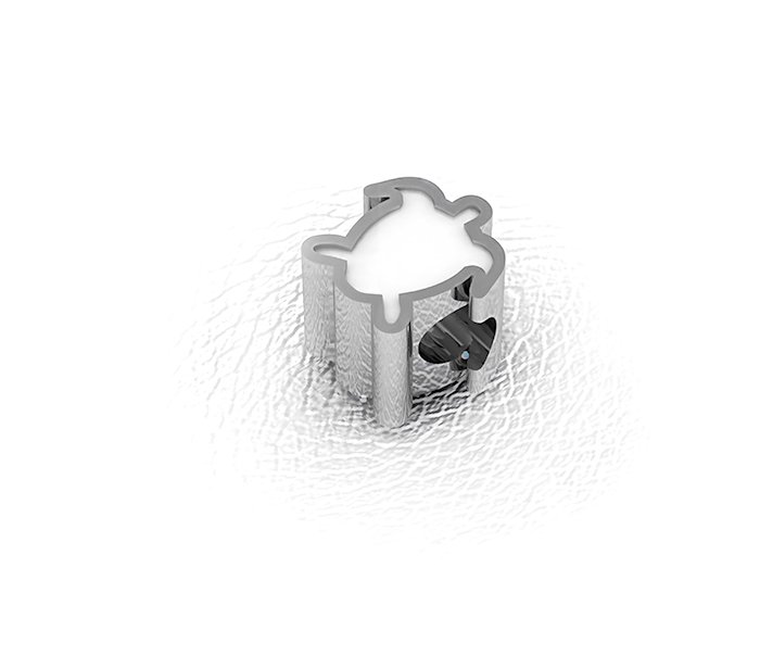 REF 0455 CHARM TORTUGA DE PLATA