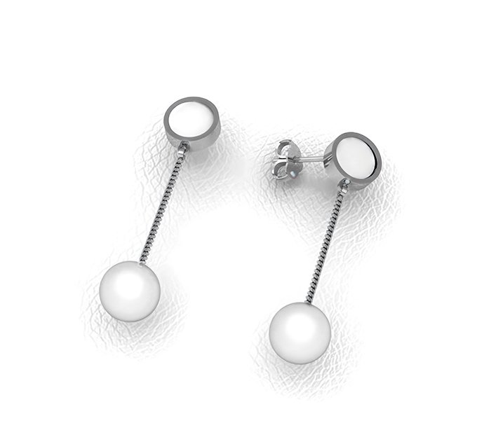 REF 0454 PENDIENTES COLGANTES DE PLATA